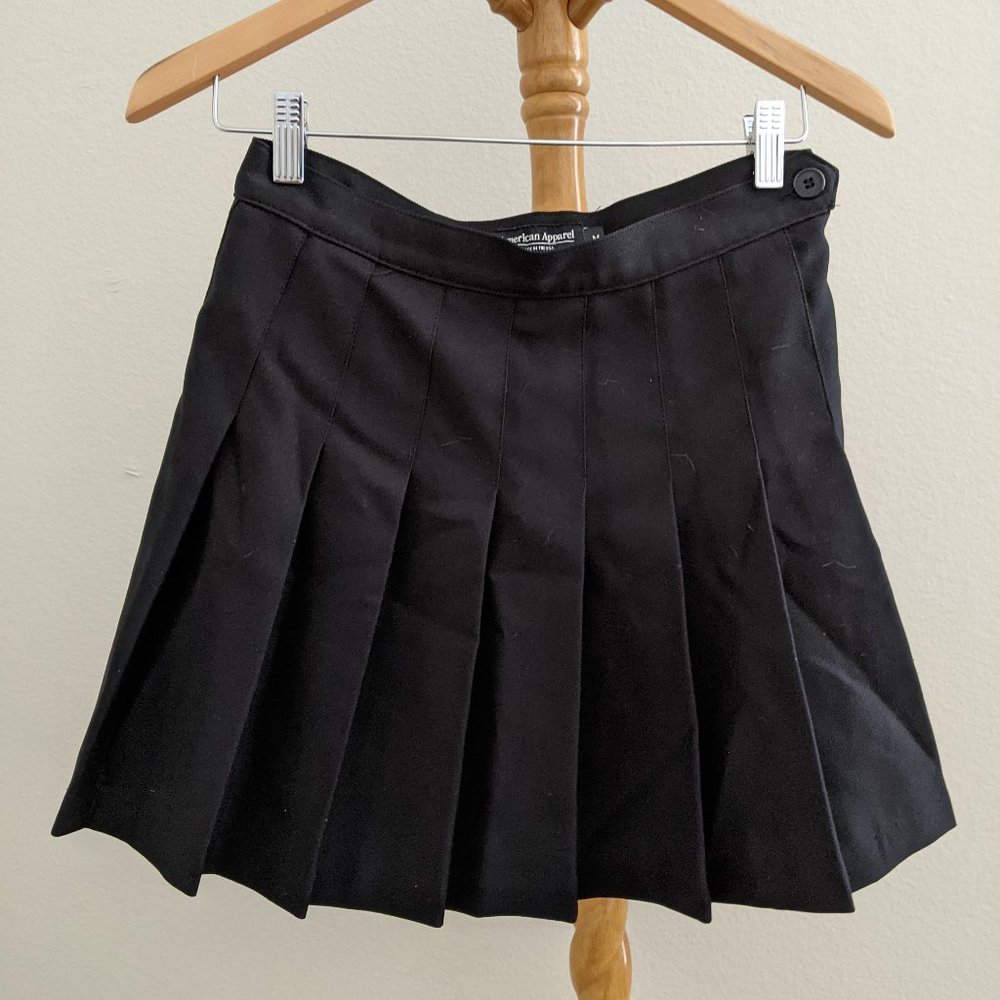 AMERICAN APPAREL black tennis skirt